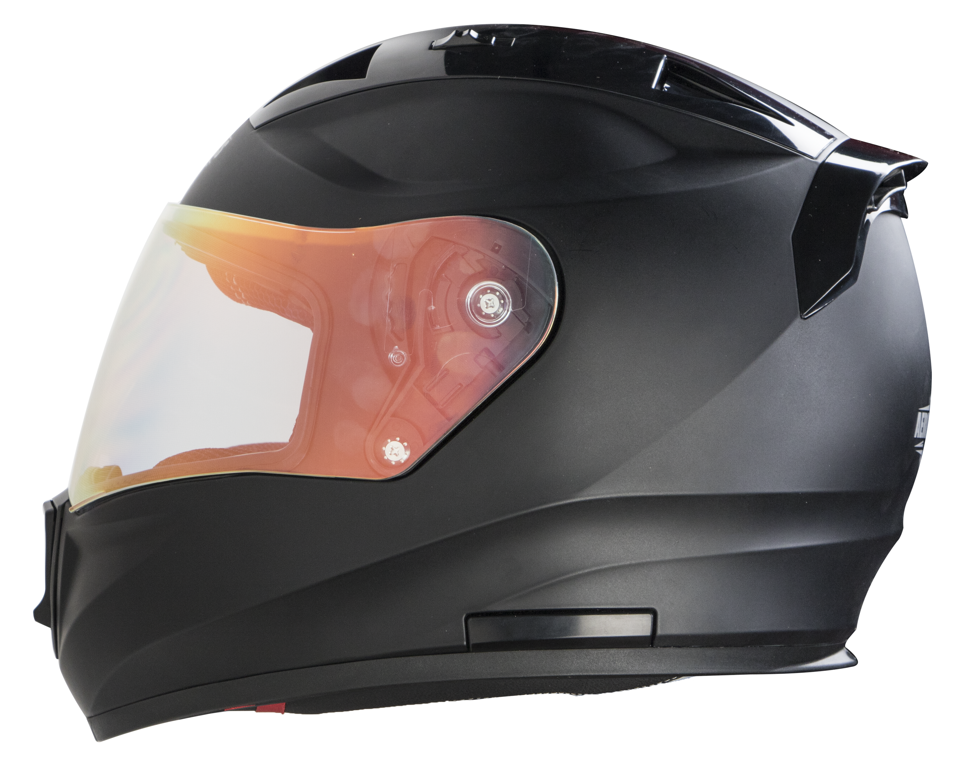 SA-1 Aeronautics Mat Mid Night Black ( Fitted With Clear Visor Extra Gold Chrome Visor Free)